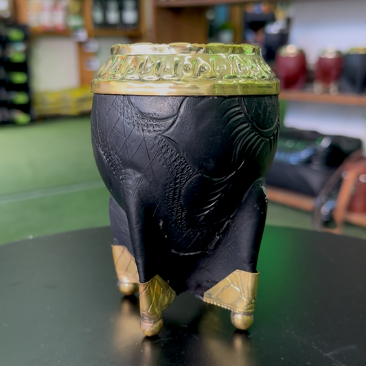 Mate Torpedo Cincelado Dibujado con botita