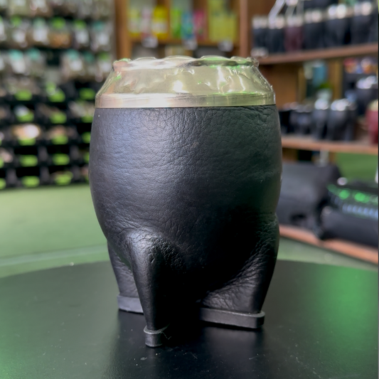 Mate Torpedo Cincelado con Virola de Alpaca