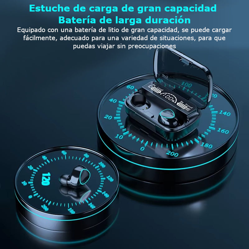 Auriculares Tws F9 y Powerbank