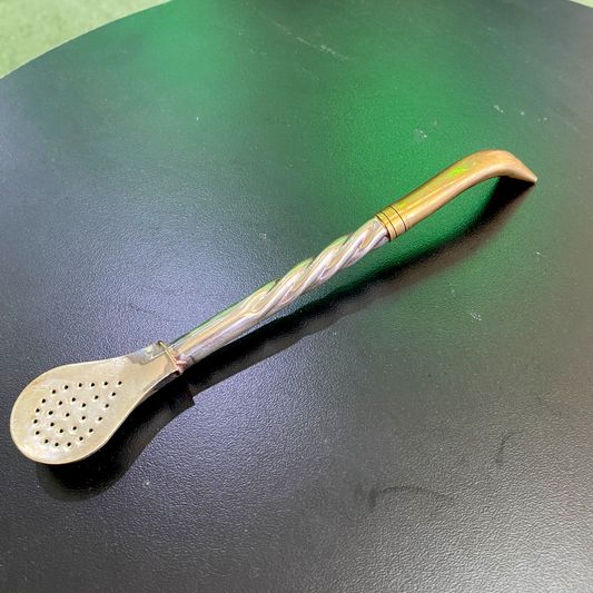 Bombilla de Alpaca y bronce pico de loro